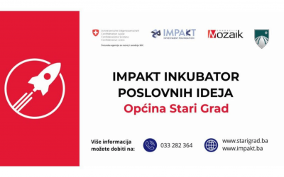 Javni poziv za učešće na IMPAKT Inkubatoru poslovnih ideja Stari Grad Sarajevo