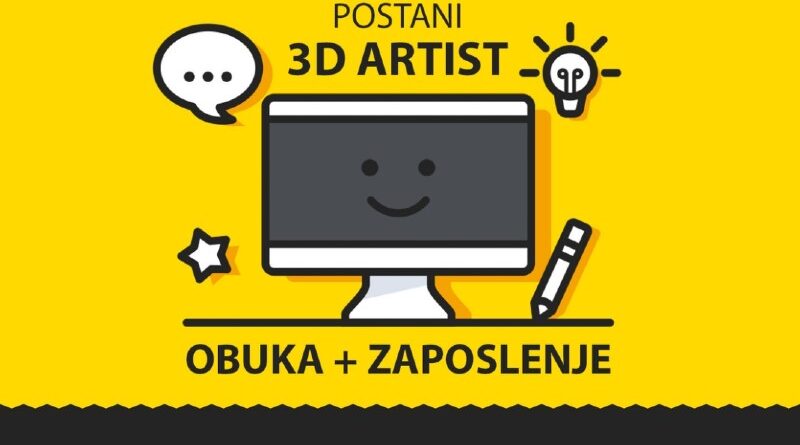 OBUKA+ZAPOSLENJE! POSTANI 3D ARTIST!
