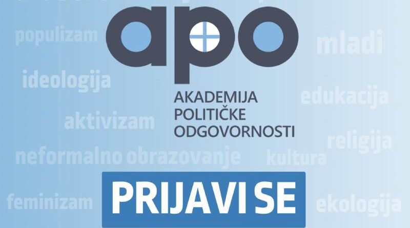 Javni poziv: deseta generacija Akademije političke odgovornosti (APO)